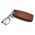 Hard Metal Optical Glasses Case Cover With PU eyeglasses case metal