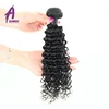 LSY Unprocessed Deep Wave Indian Virgin Cuticle Aligned Hair, Cheap 100 Human Hair Extension Raw Indian Hair Bundle