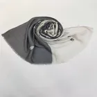 Printed polyester scarf satin fashion design cotton scarf printed