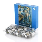 OEM Custom Puzzle Gift Animal Picture Dog Puzzle Paperboard Games Intelligence 1000 Pieces Jigsaw Puzzle