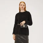 Customizable new design high street style o-neck retro fashion women sweater