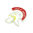 Manufacture hot sale fancy matt silver knight templar lapel pins