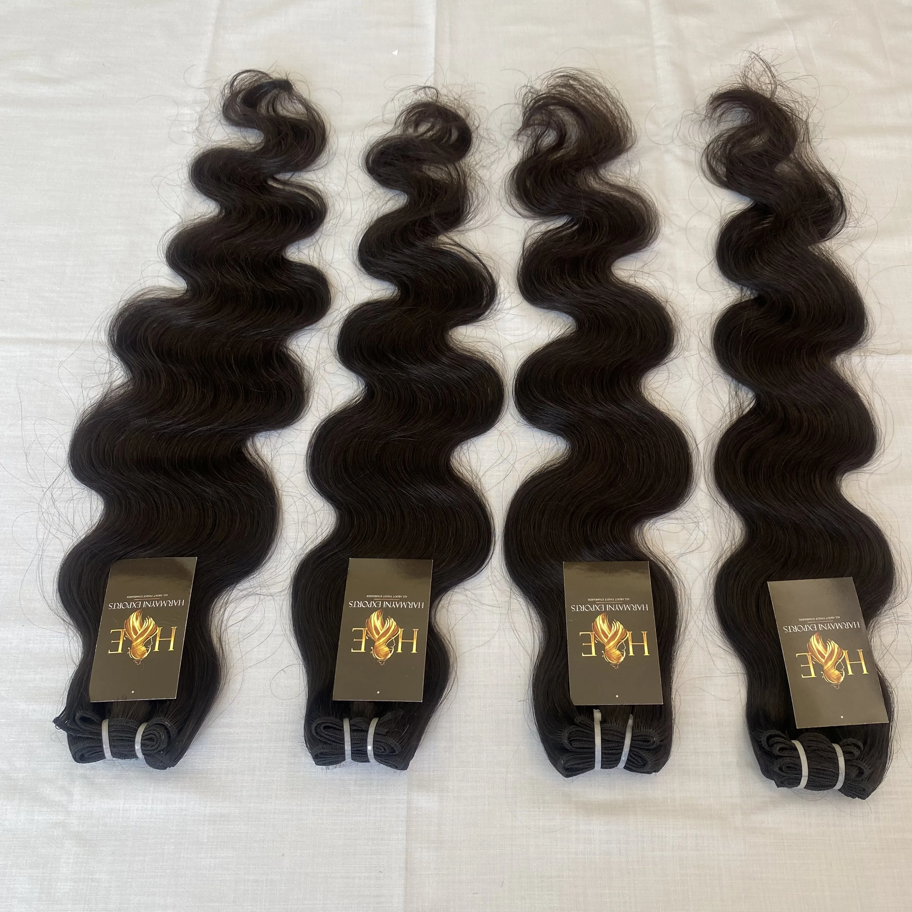 Indian Temple Body Wave Clip In Weft 613 Blonde Mink Brazilian Raw 100