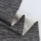 High quality customized space dyed polyester cotton ottoman knit fabric