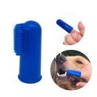 Dog Cat Toothbrush Finger Dental Hygiene Brushes Food Safety Soft Silicone Pet Finger Toothbrush for Puppy Doggy Dog