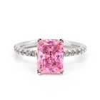 Fashion Women 18K Gold Plated Latest Design Wedding Engagement Rings For Jewelry