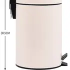 5L Bathroom Trash Can Round Step Foot Pedal Dustbin Bucket car trash can