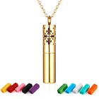 lnspirational Perfume Jewelry for Women Stainless Steel Aromatherapy Essential Oil Diffuser Necklace Locket Pendant/