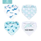 HappyFlute Christmas new design cute soft 100% cotton fleece print baby bandana bibs