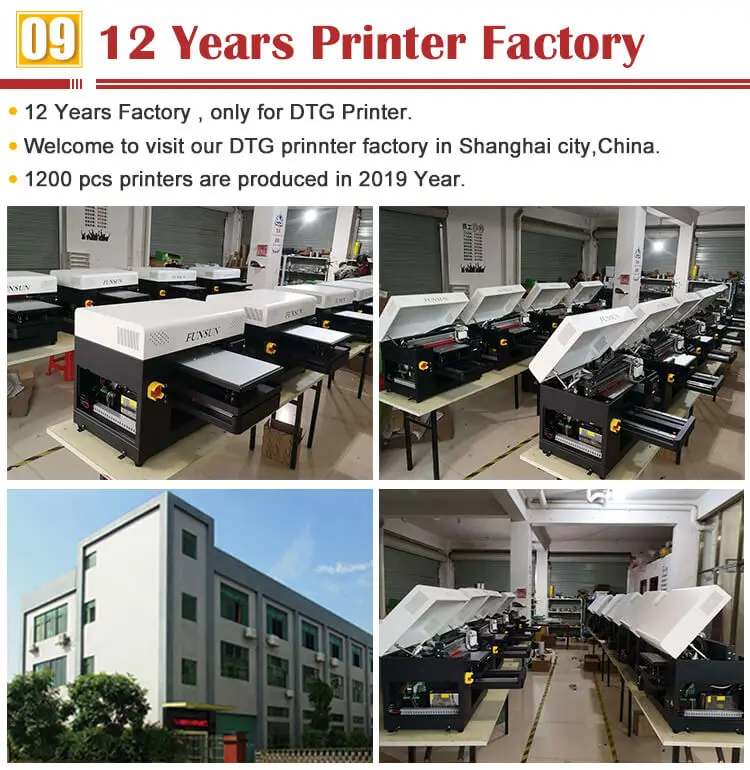 FUNSUN Advanced A3 DTG printer digital direct to textile printer t-shirt silk wool cotton cloth fabric garment printing machine