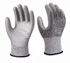 ANT5 18 gauge anti cut liner grey PU palm coated Safety Gloves