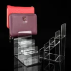 Purse Display Transparent Acrylic Wallet Purse Display Stand Handbag Mobile Phone Shell Rack Holder