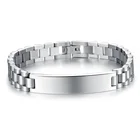 High Quality Custom Silver Watchband Jewelry Star Boys Private Label Bracelet