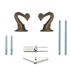 Utility Heavy Duty Swag Hook Ceiling Hook With Steel Bolts And Toggle Wings For Hanging Plants/ Ceiling Installation