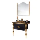China Sanitary Ware In India Luxury Modern Stainless Steel Bathroom Vanity Cabinet