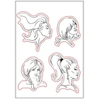 25113 Clear stamp 105x150mm 1 sheet/polybag w/back card