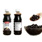 Grade Sugar Sugar High Grade Beverage Manufacturer Premium Bottle Black Sugar Syrup For Bubble Milk Tea Ingredient