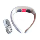 2020 Latest electronic LED light heating therapy neck traction device with vibration and magnetic for neck pain relief