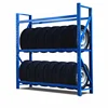 Multipurpose heavy duty tire display storage rack stand adjustable metal shelf 6 colors can be customized for cheap sell