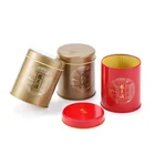 Chinese Supplier Red Color Tea Tin Jar Empty Aluminum Cans Packing