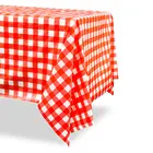 PCA Red and white printing office party fitted custom table cover