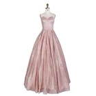 Wholesale women's shiny evening dress strapless prom dress party sexy prom tube dress