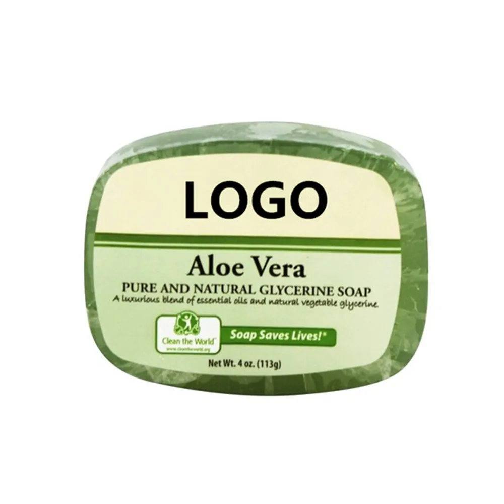 Private Label Natural Aloe Vera Essential Pure Glycerine Bath Soap