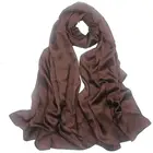Plain Scarf Plain Color Long Silk Scarf Solid Color 100% Silk Shawl