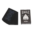 Black card games and playing cards plastic custom plastic coated playing cards