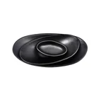 Wholesale Customized Black Melamine Tableware Plate