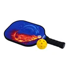 Silk Pickleball Racket China's Blue Silk Pickleball Racket Production With Excellent Quality