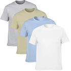 Custom Thick Plane White T shirts Plain Pure Polyester Organic Cotton T Shirt 200 Grams Printing