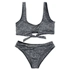 New Style Beach Swimsuit Women Sexy Bikini Sport Bikini Set Yoga Material Swimwear