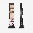 Custom Cardboard Floor Stand Display Shelf For Comsmetics Products Advertising