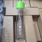 Top Amazon Top Sellers Ningbo Not Equipped Colorful Letter Portable Sport Glass Water Bottle With 400ml