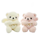 23cm colorful soft stuffed plush angel bear with love heart and wings toys for birthday gift