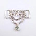 2019 Firm Brooch Chain Buttons Crystal Rhinestone Bikini Swimwear Connectors/ Buckle For Swimwear
