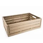 Wood look plastic pallet folding foldable wooden stackable collapsible hand fruit vegetable pp packaging storage crates