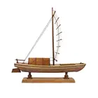 Logo Customization Decoration Art Wooden Wood Chinese Decoration Traditional Art Wooden Boat Model Qing Dynasty Shed Ship