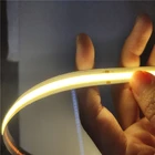 Shenzhen light industry cob flexible led strip light 12v 24v warm white led bar5w 10w cob led strip led