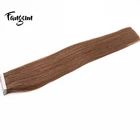 New Product Unprocessed Silky Straight Hair Peruvian Tape Hair Extension