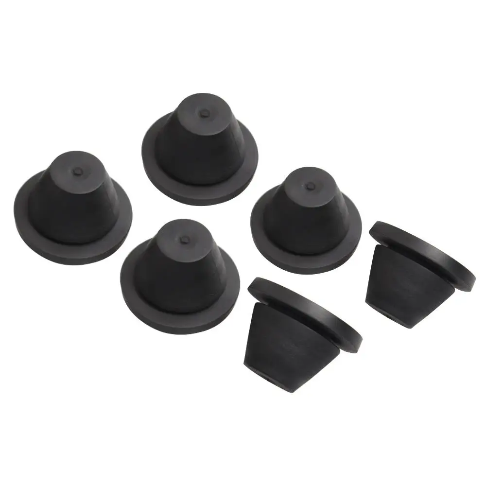 6Pcs Motorbike Black Rubber Side Cover Grommets For Harley Touring EFI FLHT FLHR FLHX FLTRX Ultra 96-20 Motorcycle Accessories