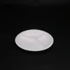 wholesale 100% compostable bagasse tableware one time use plate biodegradable 3 compartment plate for dessert