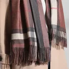 Products Scarf Trending Hot Products High Quality Women Scarf Plain Soild Winter Color Tassel Warm Long Scarf
