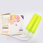 Sanitary plastic applicator compact tampon