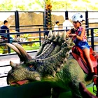 Amusement Park Animatronic Cartoon Dinosaur Ride For Kids