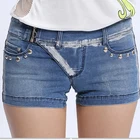Casual Light Blue Shorts Skinny Denim Jeans Women
