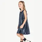Guangzhou brand fashion high quality custom children clothes kids clothes dress sequin girl dress