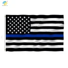 Custom 3x5ft mesh flag polyester Thin blue line flag flag for decoration