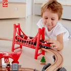 Train Toy Train Wooden Railway Train Set Children Train Tracks Slot Toy City Rail Set Wooden Railway